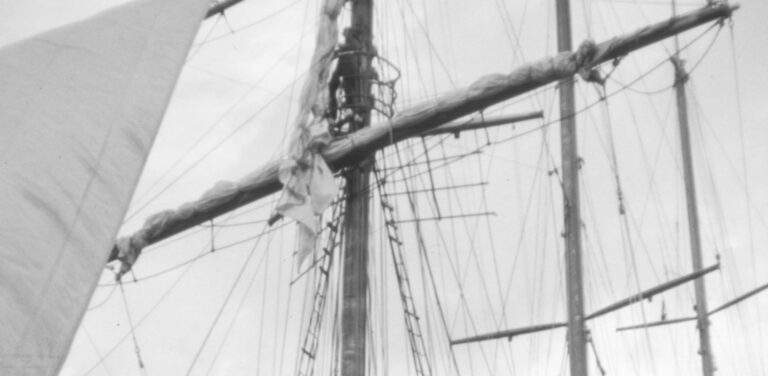 sails of large ship